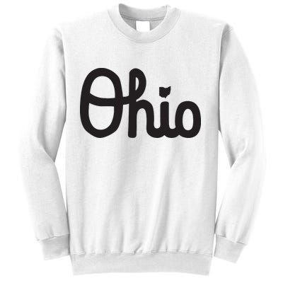 Vintage Script Ohio Dots The I Sweatshirt
