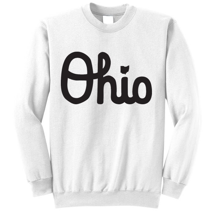 Vintage Script Ohio Dots The I Sweatshirt