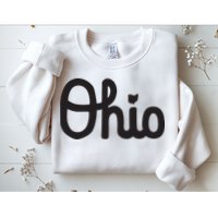 Vintage Script Ohio Dots The I Sweatshirt