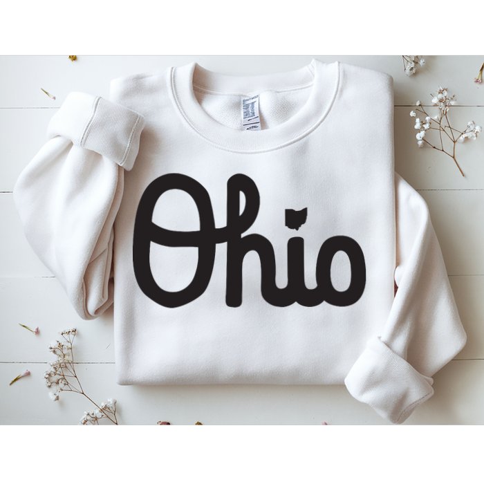 Vintage Script Ohio Dots The I Sweatshirt