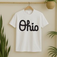 Vintage Script Ohio Dots The I T-Shirt