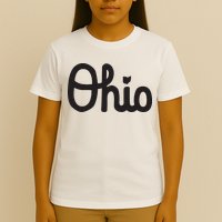 Vintage Script Ohio Dots The I T-Shirt