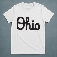Vintage Script Ohio Dots The I T-Shirt