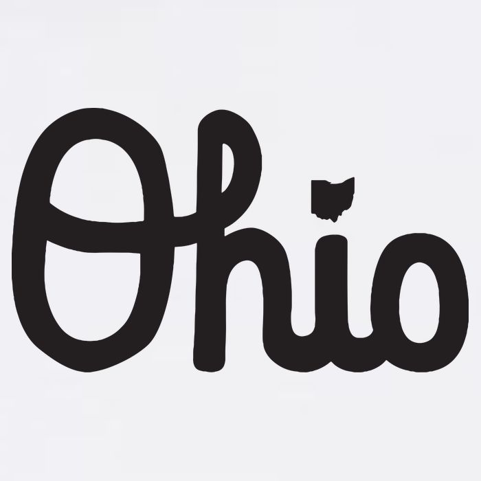 Vintage Script Ohio Dots The I T-Shirt