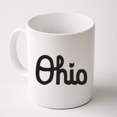Vintage Script Ohio Dots The I Mug