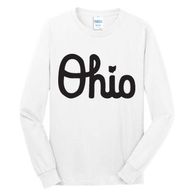 Vintage Script Ohio Dots The I Tall Long Sleeve T-Shirt