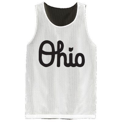 Vintage Script Ohio Dots The I Mesh Reversible Basketball Jersey Tank