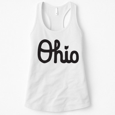 Vintage Script Ohio Dots The I Womens Tank Top