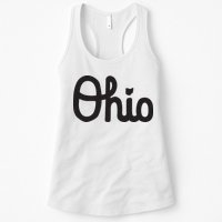 Vintage Script Ohio Dots The I Womens Tank Top