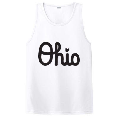 Vintage Script Ohio Dots The I PosiCharge Competitor Tank