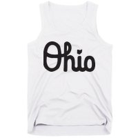 Vintage Script Ohio Dots The I Tank Top