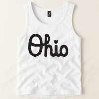 Vintage Script Ohio Dots The I Tank Top