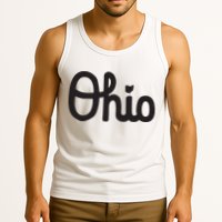 Vintage Script Ohio Dots The I Tank Top