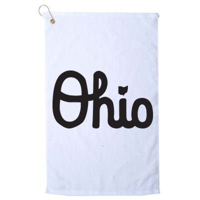 Vintage Script Ohio Dots The I Golf Towel