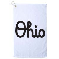Vintage Script Ohio Dots The I Golf Towel