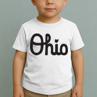 Vintage Script Ohio Dots The I Toddler T-Shirt
