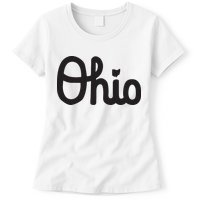 Vintage Script Ohio Dots The I Womens T-Shirt