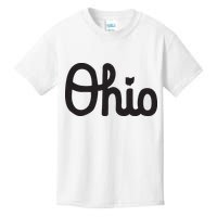 Vintage Script Ohio Dots The I Kids T-Shirt