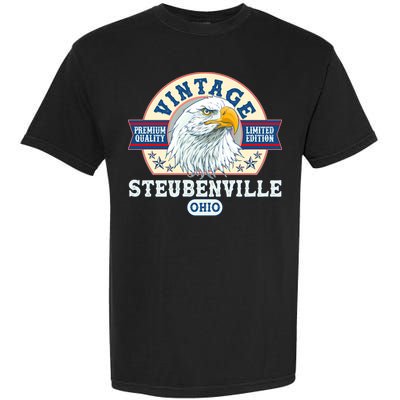 Vintage Steubenville Ohio Premium Quality Limited Edition Eagle Emblem Garment-Dyed Heavyweight T-Shirt
