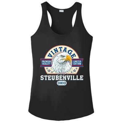 Vintage Steubenville Ohio Premium Quality Limited Edition Eagle Emblem Ladies PosiCharge Competitor Racerback Tank