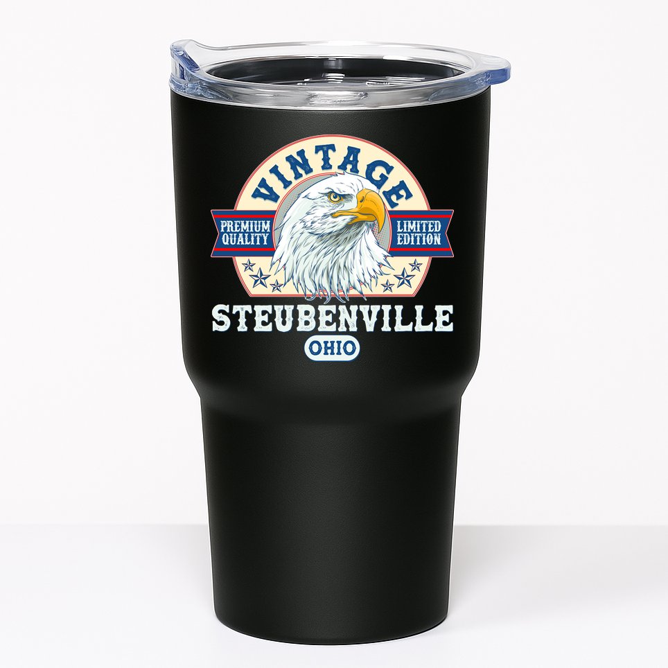 Vintage Steubenville Ohio Premium Quality Limited Edition Eagle Emblem Tumbler