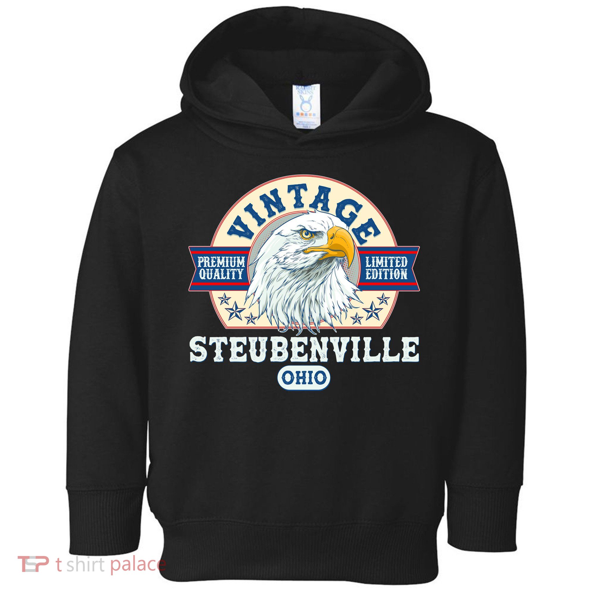 Vintage Steubenville Ohio Premium Quality Limited Edition Eagle Emblem Toddler Hoodie