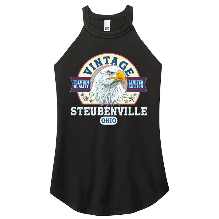 Vintage Steubenville Ohio Premium Quality Limited Edition Eagle Emblem Women's Perfect Tri Rocker Tank