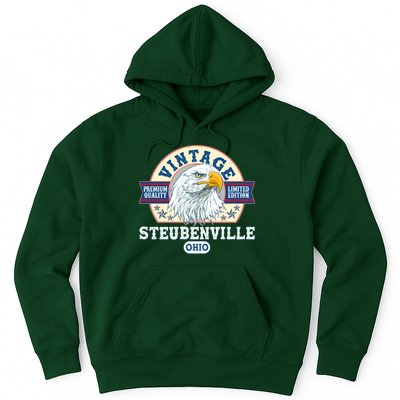 Vintage Steubenville Ohio Premium Quality Limited Edition Eagle Emblem Hoodie