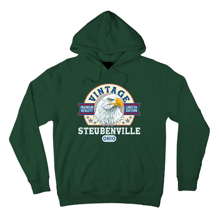 Vintage Steubenville Ohio Premium Quality Limited Edition Eagle Emblem Hoodie