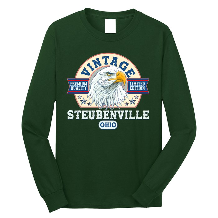 Vintage Steubenville Ohio Premium Quality Limited Edition Eagle Emblem Long Sleeve Shirt