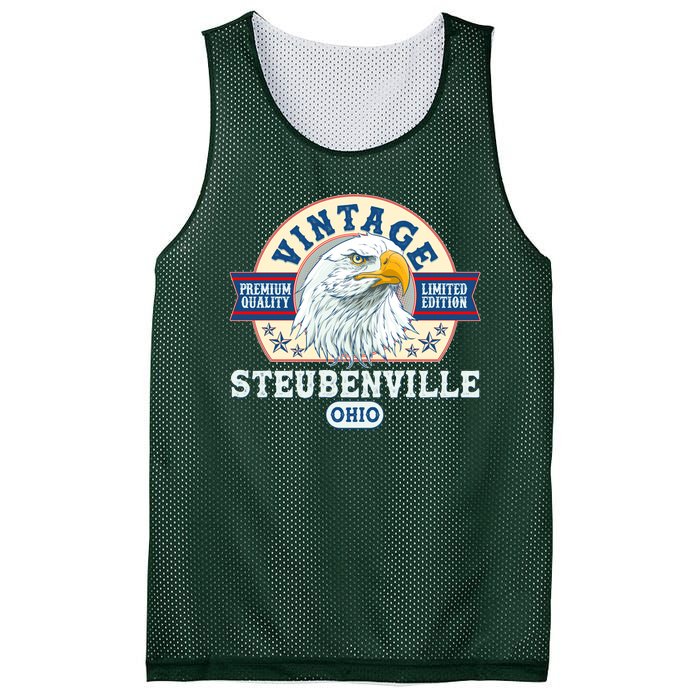 Vintage Steubenville Ohio Premium Quality Limited Edition Eagle Emblem Mesh Reversible Basketball Jersey Tank