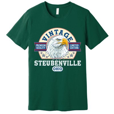 Vintage Steubenville Ohio Premium Quality Limited Edition Eagle Emblem Premium T-Shirt