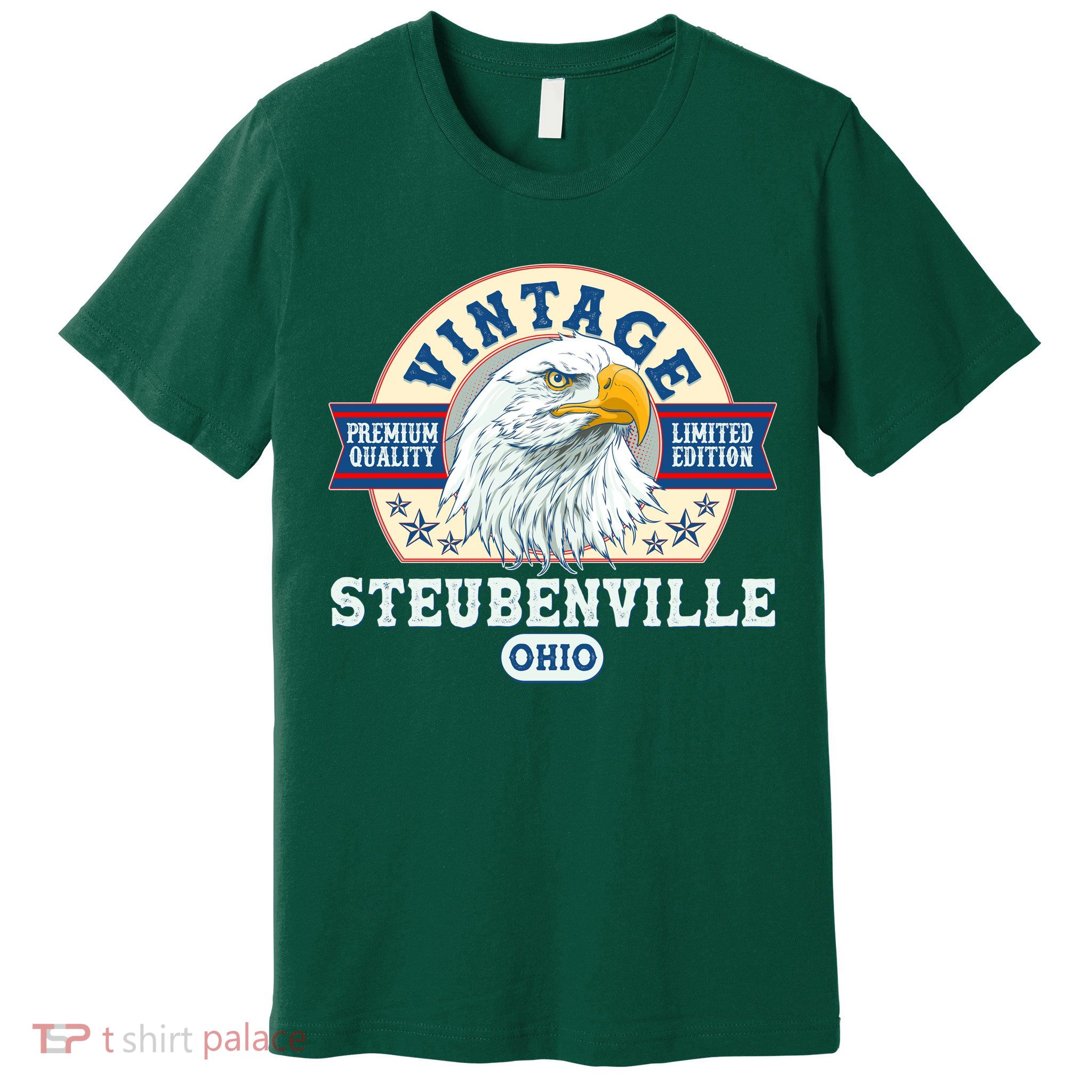 Vintage Steubenville Ohio Premium Quality Limited Edition Eagle Emblem Premium T-Shirt