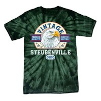 Vintage Steubenville Ohio Premium Quality Limited Edition Eagle Emblem Tie-Dye T-Shirt