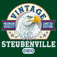 Vintage Steubenville Ohio Premium Quality Limited Edition Eagle Emblem Womens T-Shirt