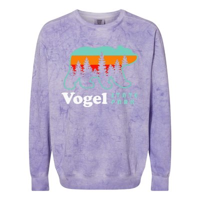 Vogel State Park Camping Georgia Lake Bear Colorblast Crewneck Sweatshirt