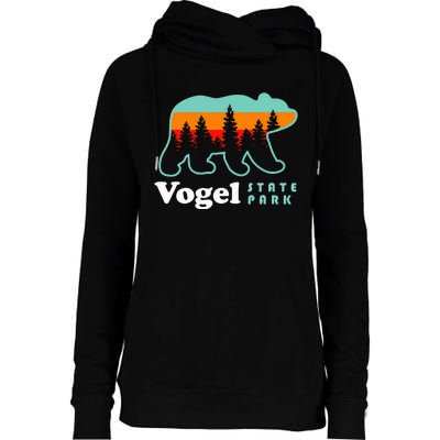 Vogel State Park Camping Georgia Lake Bear Womens Funnel Neck Pullover Hood