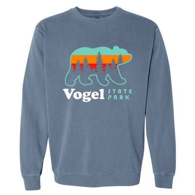 Vogel State Park Camping Georgia Lake Bear Garment-Dyed Sweatshirt