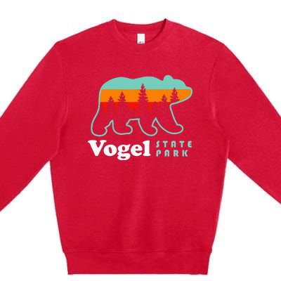 Vogel State Park Camping Georgia Lake Bear Premium Crewneck Sweatshirt