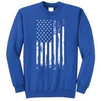 Vintage Style Patriotic Gift Distressed America Usa Flag Gift Sweatshirt