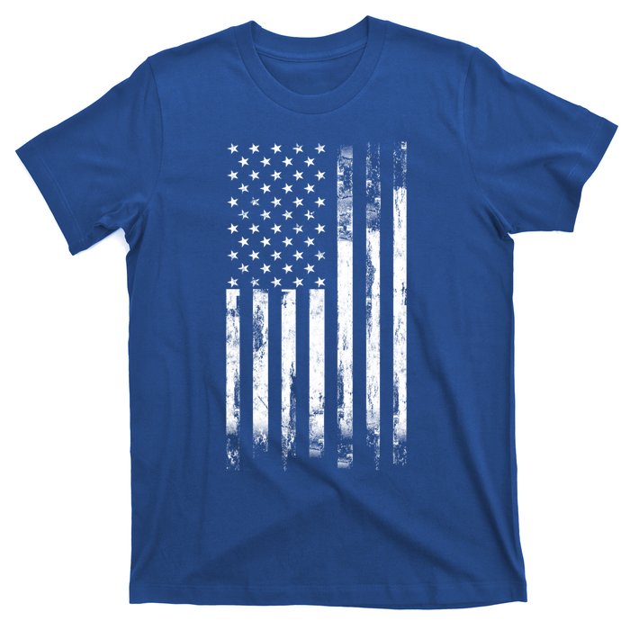 Vintage Style Patriotic Gift Distressed America Usa Flag Gift T-Shirt