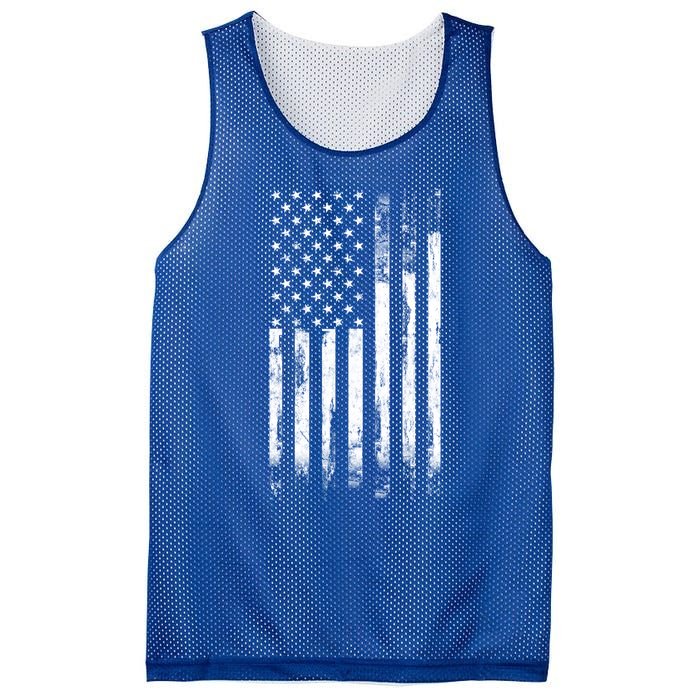 Vintage Style Patriotic Gift Distressed America Usa Flag Gift Mesh Reversible Basketball Jersey Tank