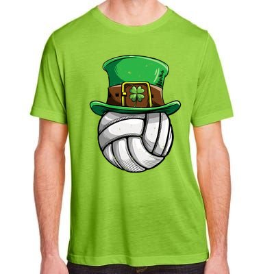 Volleyball St Patricks Day Leprechaun Ball Sports Gift Adult ChromaSoft Performance T-Shirt