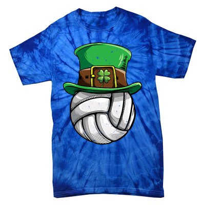 Volleyball St Patricks Day Leprechaun Ball Sports Gift Tie-Dye T-Shirt