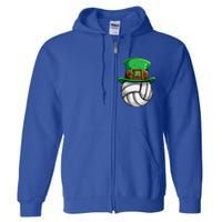 Volleyball St Patricks Day Leprechaun Ball Sports Gift Full Zip Hoodie