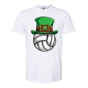 Volleyball St Patricks Day Leprechaun Ball Sports Gift Softstyle CVC T-Shirt