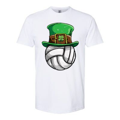 Volleyball St Patricks Day Leprechaun Ball Sports Gift Softstyle CVC T-Shirt