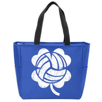 Volleyball St Patricks Day Sports Shamrock Costume Gift Zip Tote Bag