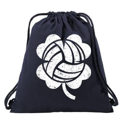 Volleyball St Patricks Day Sports Shamrock Costume Gift Drawstring Bag