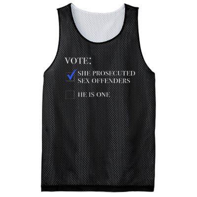 Vote She Prosecuted Sex Offenders And He Is One 2024 Mesh Reversible Basketball Jersey Tank